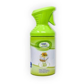 CLEAN HOME AIR FREAHNER W/TRIGGER FRESH LINEN 4.5OZ. CAN.