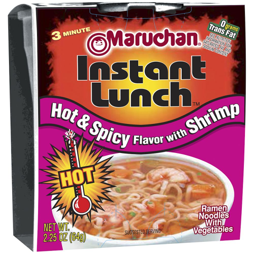 MARUCHAN SOUP CUPS HOT & SPICY CHICKEN FLAVOR 12CT.