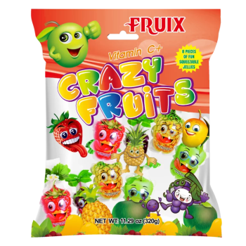 FRUIX JELLIES CRAZY FRUITS 8CT. BAGS