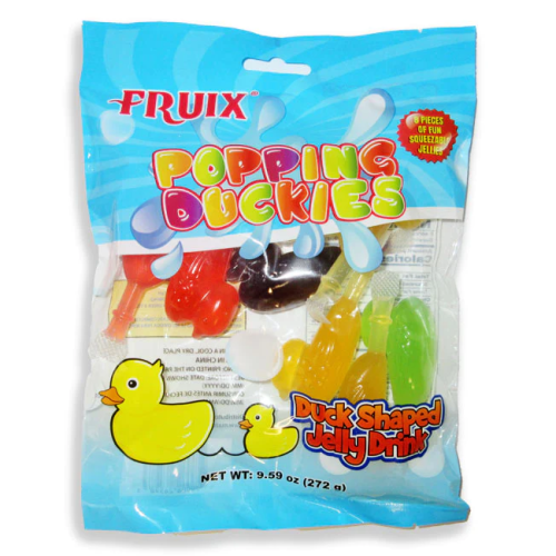 FRUIX JELLIES POPPING DUCKIES 8CT. BAGS.
