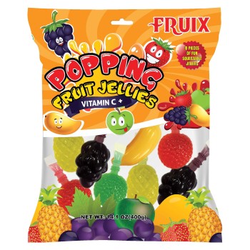 FRUIX JELLIES POPPING FRUIT 8CT. BAGS