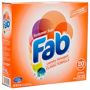 FAB POWDER DETERGENT SUMMER FUN 20OZ. BOX