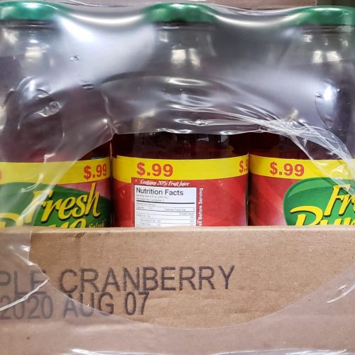 FRESH & PURE JUICE APPLE CRANBERRY 12/16OZ.