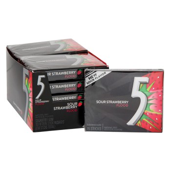 5 SOUR STRAWBERRY FLOOD 10PK.