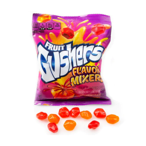 PEG BAGS GUSHERS FLAVOR MIXERS 4.25OZ.