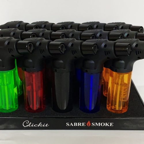 CLICKIT SINGLE TORCH DISPLAY ASST. COLOR (GH-10877) 15CT.