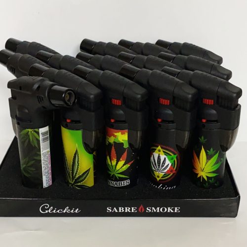CLICKIT SINGLE TORCH DISPLAY ASST. COLOR (GH-10877B) 15CT.