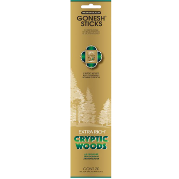GONESH INCENSE CRYPTIC WOOD 4PK.