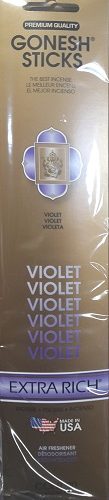GONESH INCENSE VIOLET 20CT. - 4PK.