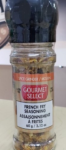 GOURMET SELECT FRENCH FRY SEASONING 2.12OZ.