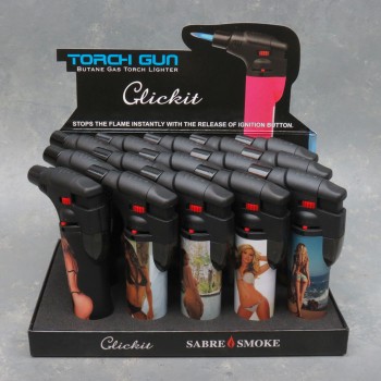 CLICKIT SINGLE TORCH LIGHTER (GT-004)  CT.