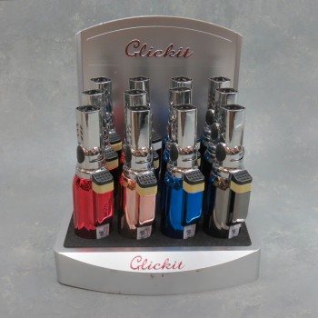 CLICKIT QUAD TORCH LIGHTER (GT-010) 12 CT.