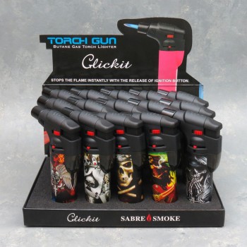 CLICKIT SINGLE TORCH LIGHTER (GT-013) 12 CT.