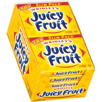WRIGLEY'S JUICY FRUIT SLIM PACK 10CT. PK