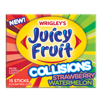 WRIGLEYS JUICY FRUIT STRAWBERRY WATERMELON 10CT. PK