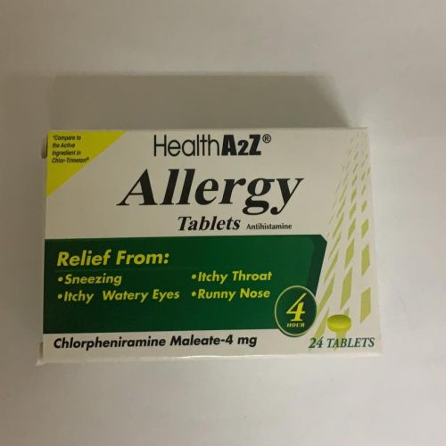 HEALTH A2Z ALLERGY TABLETS 24CT. BTL.