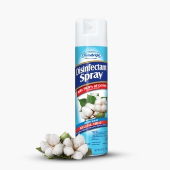 HOMEBRIGHT DISINFECTANT LINEN SPRAY. 6OZ. CAN