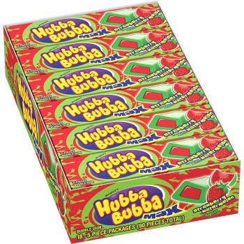 HUBBA BUBBA STRAWBERRY WATERMELON 18CT. BOX