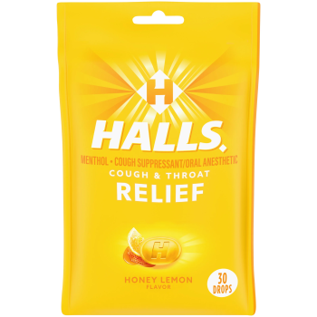 PRG BAG HALLS HONEY LEMON 30CT.