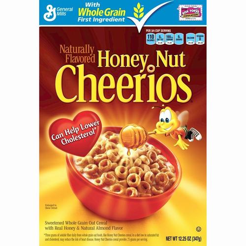 HONEY NUT CHEERIOS CEREAL 10.8OZ. BOX