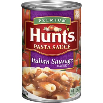 HUNT'S PASTA SAUCE ITALIAN SAUSAGE 24OZ. CAN