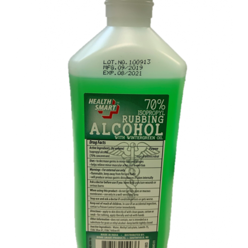 HEALTH SMART ALCOHOL GREEN 70% 12OZ. BTL