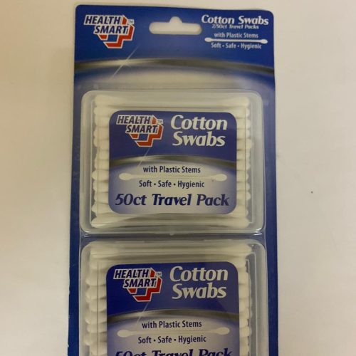 HEALTH SMART COTTON SWABS TRAVEL PACK 100CT.