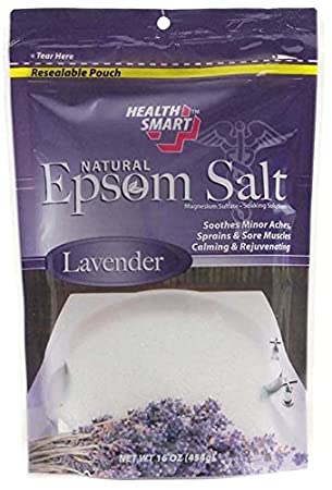 HEALTH SMART EPSOM SALT LAVENDER 16OZ.