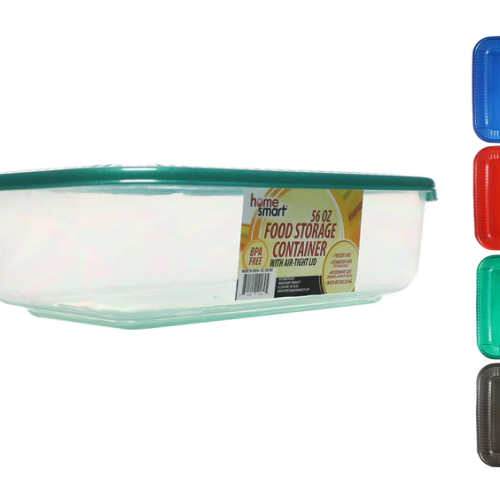 HOME SMART PLASTIC RECTANGLE 56OZ.