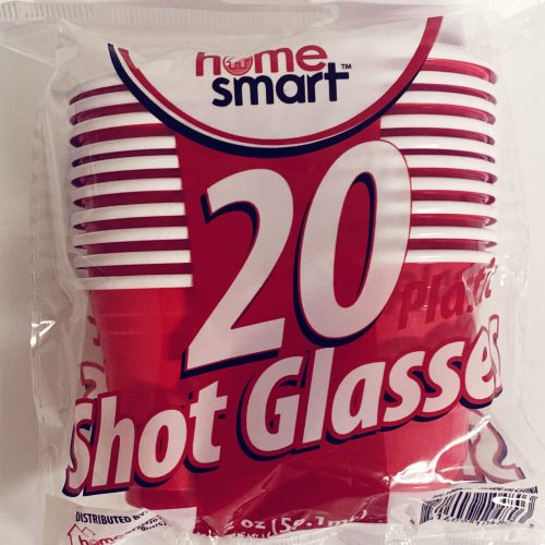 HOME SMART SHOT GLASSES RED 2OZ. 20CT.