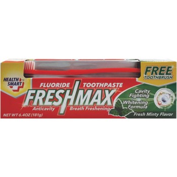 H.S TOOTHPASTE W/BRUSH FRESH MINT 6.4OZ.