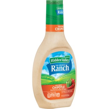 HIDDEN VALLEY RANCH SOUTHWEST CHIPOTLE DRESSING 16OZ. BTL.