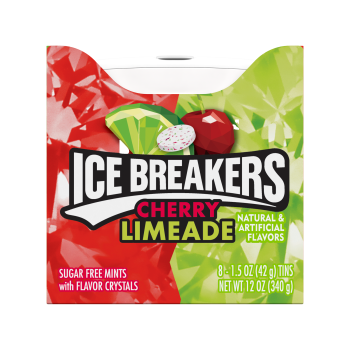 ICE BREAKERS TIN CHERRY LIMEADE 8CT BOX.