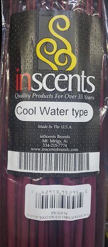 IN-SCENTS JUMBO STICKS COOL WATER 50 STICKS