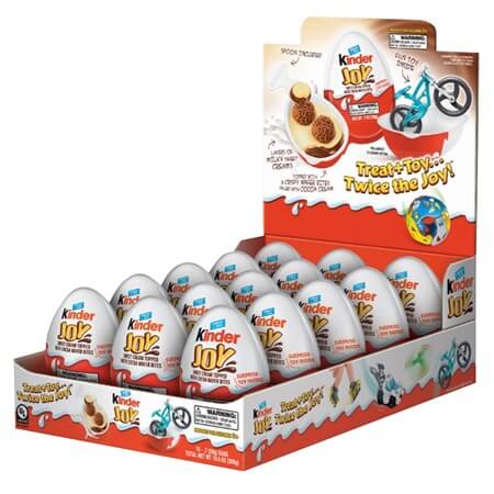 KINDER JOY TREAT W/TOY 15CT. BOX