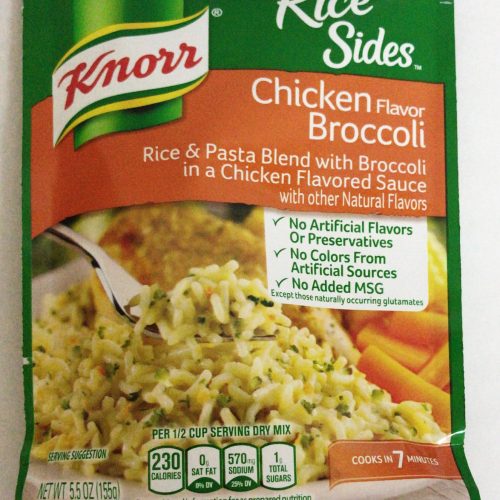 KNORRA RICE SIDES BROCCOLI 5.5OZ. BAG.