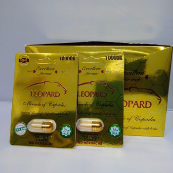 LEOPARD GOLD 10000K 24CT. POUCHES