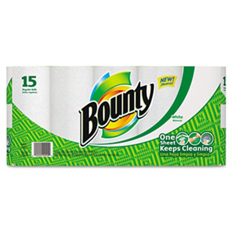 BOUNTY PAPER TOWEL ROLLS 15CT. PACK