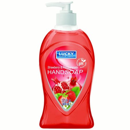 LUCKY HAND SOAP - STRAWBERRY & POMEGRANATE 13.5OZ. 1CT.
