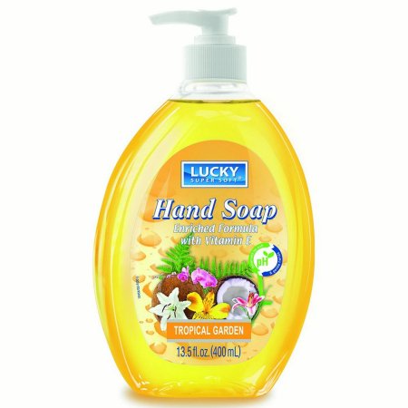 LUCKY HAND SOAP - TROPICAL GARDEN 13.5OZ. 1CT.