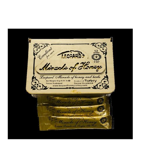 LEOPARD MIRACLE HONET WOODEN 12CT. BOX