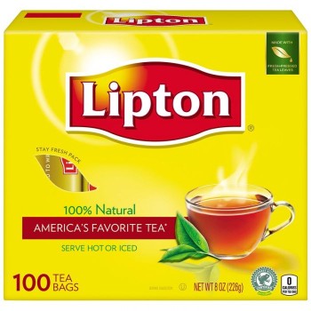 LIPTON TEA BAGS 100 CT. BOX