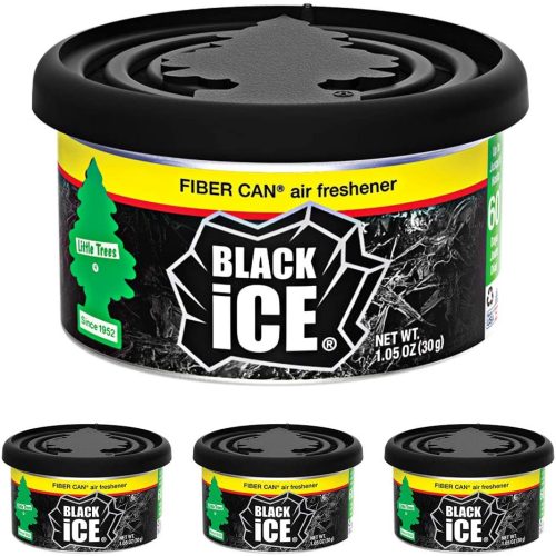 LITTLE TREE FIBER CAN BLACK ICE 4CT. BOX