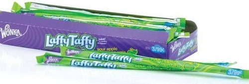 LAFFY TAFFY SOUR APPLE ROPE 12/24CT. BOX - P.P.  3/$0.99