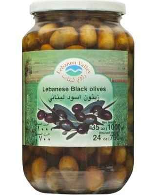 LEBANON VALLEY BLACK OLIVES 35OZ JAR