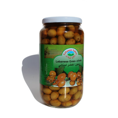 LEBANON VALLEY GREEN OLIVES 35OZ JAR
