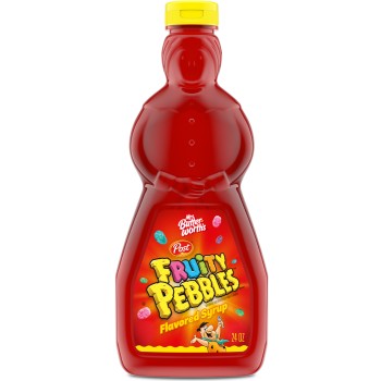 MRS. BUTTERWORTH FRUITY PEBBLES SYRUP. 24OZ. BTL