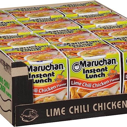 MARUCHAN SOUP CUPS LIME CHILI CHICKEN FLAVOR 12CT.