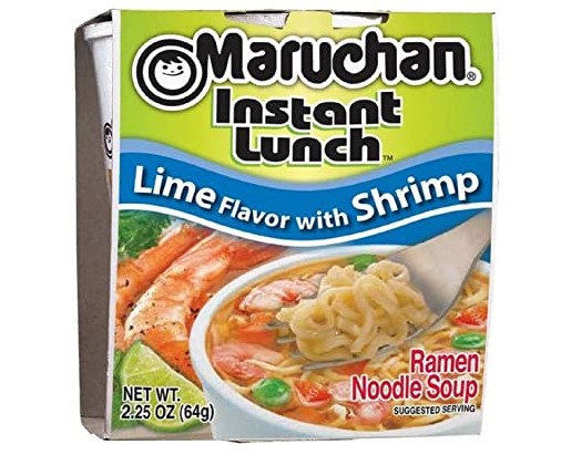 MARUCHAN SOUP CUPS LIME SHRIMP FLAVOR 12CT.