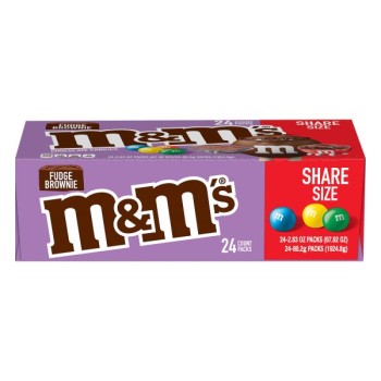 M&M FUDGE BROWNIE KING 24CT. BOX